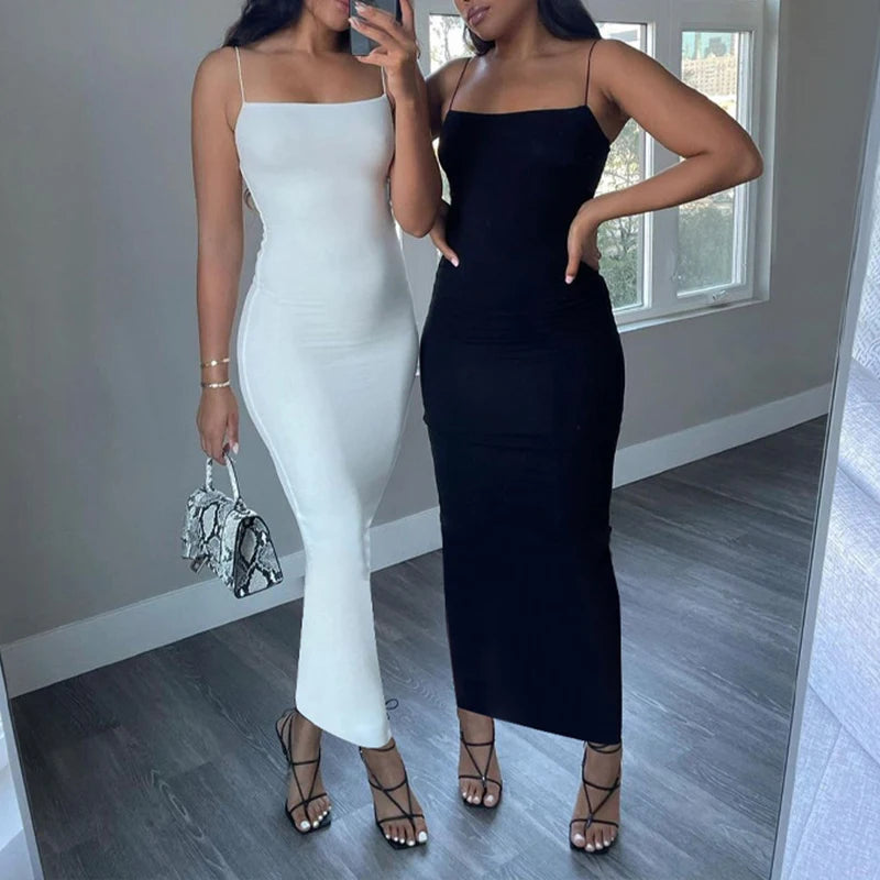 Unmatched Style – Black Sleeveless Backless Party Dress