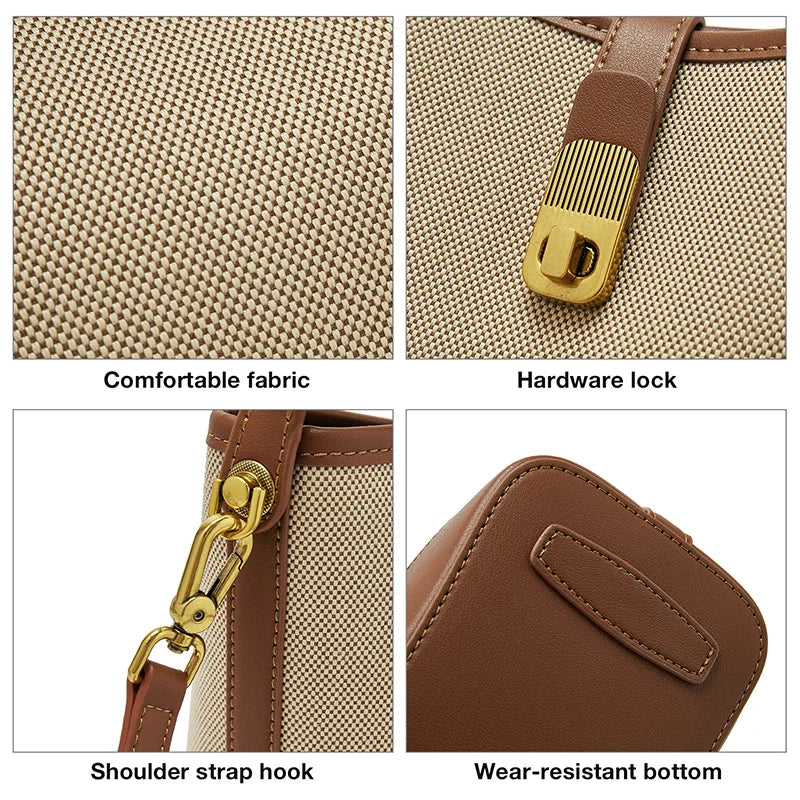 FOXER Women’s Small Crossbody Bag – Fashion Bucket Shoulder Handbag 2025