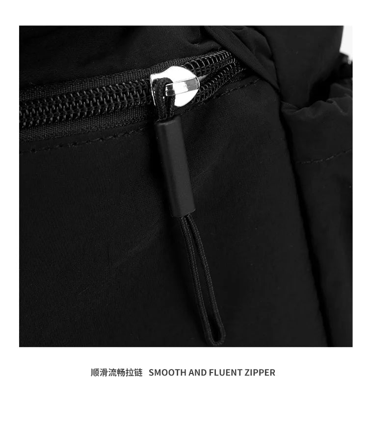 Lightweight Ladies Shoulder Bag – Solid Color Waterproof Crossbody Bag