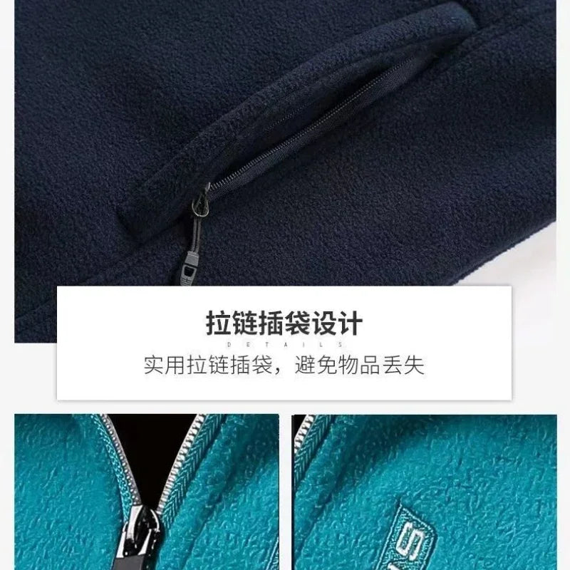 Limited Edition – Warm Double-Sided Velvet Outerwear with Zipper
