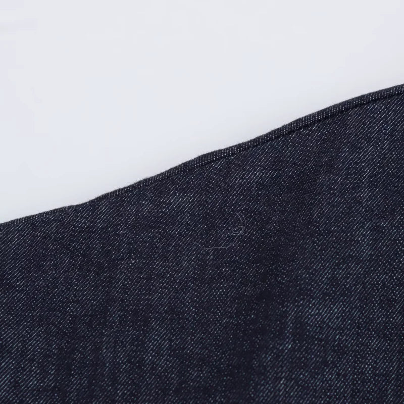 Fashionable Women’s Midi Dress – Lapel Denim Slim Waist Dress