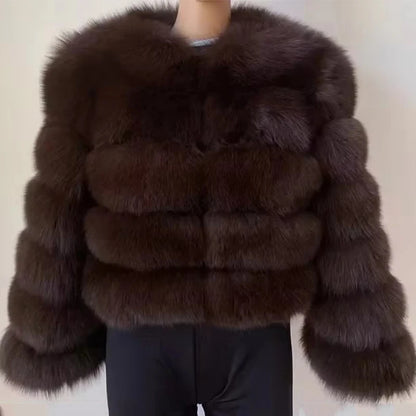 Fashion & Warm – Thick Faux Fur Coat Women’s Winter Wear
