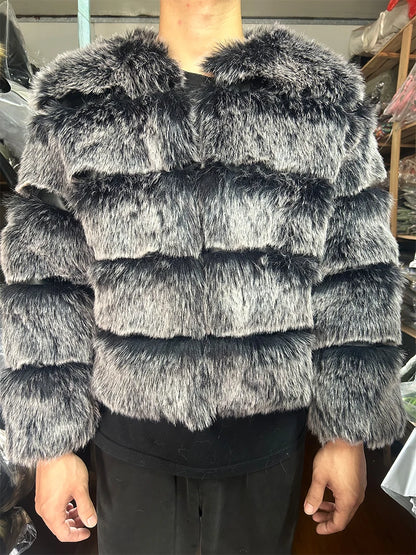 Fashion & Warm – Thick Faux Fur Coat Women’s Winter Wear