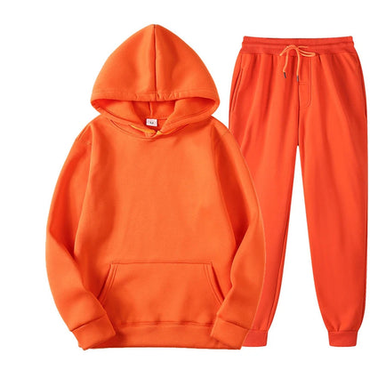 Spring Autumn Tracksuit – Women’s Hoodie + Sweatpants 2-Piece