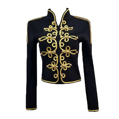 Autumn Winter Fashion Bandage Jacket – Women’s Party Night Outwear