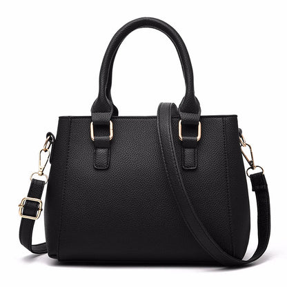 Women’s Leather Handbag – Embroidered Messenger Bag for Daily Use