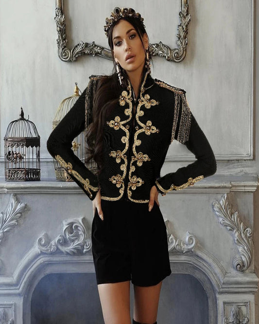 Autumn Winter Fashion Bandage Jacket – Women’s Party Night Outwear