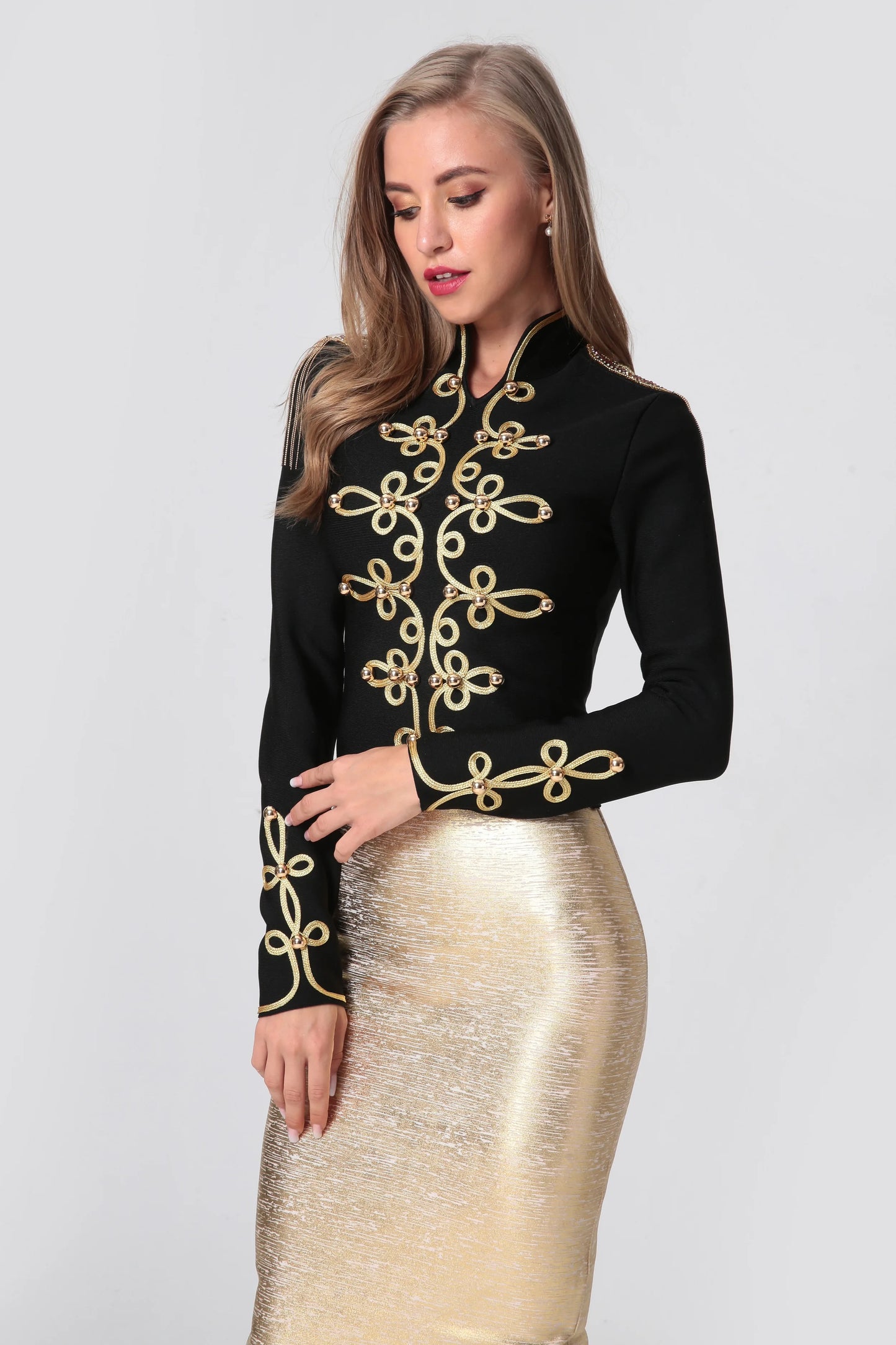 Autumn Winter Fashion Bandage Jacket – Women’s Party Night Outwear