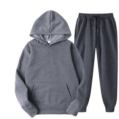 Spring Autumn Tracksuit – Women’s Hoodie + Sweatpants 2-Piece
