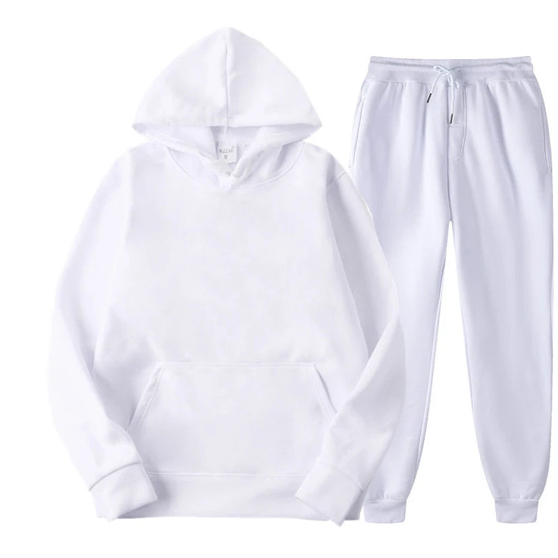 Spring Autumn Tracksuit – Women’s Hoodie + Sweatpants 2-Piece