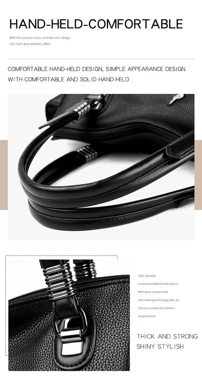 High-Quality Leather Handbag – Soft Shoulder Bag for Women
