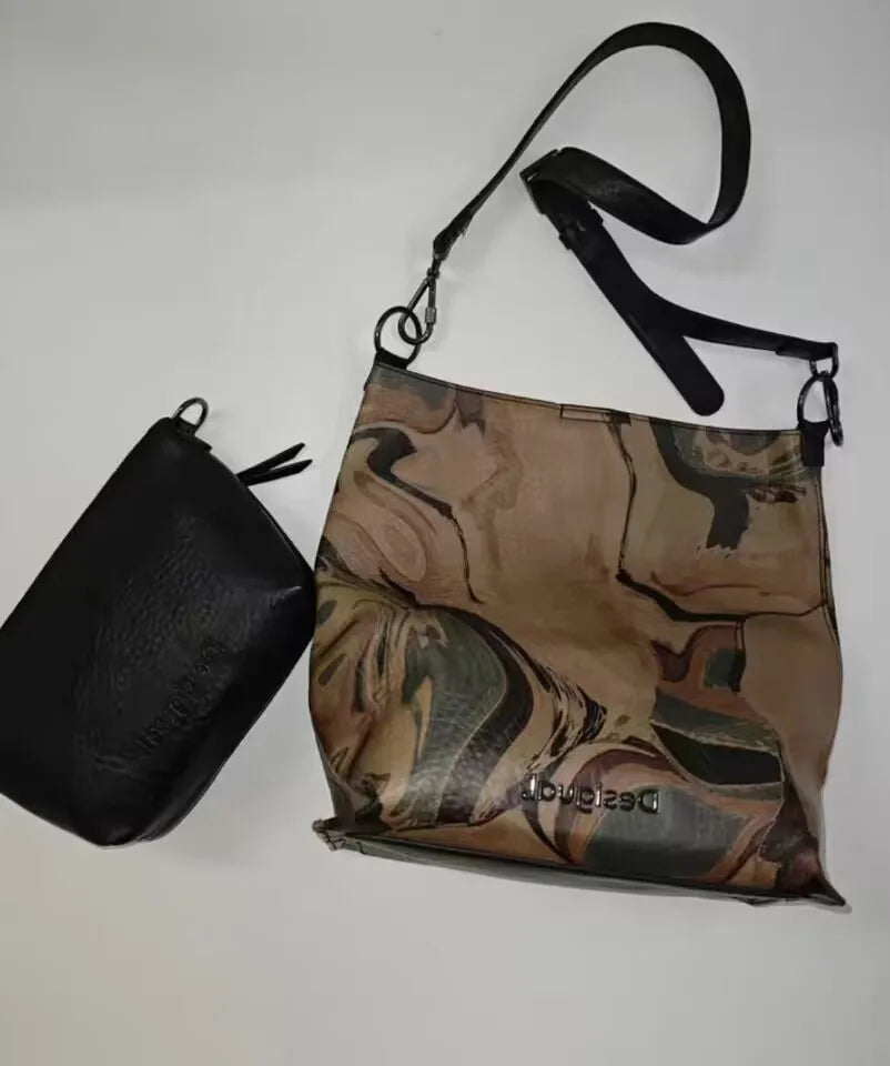 Fashion Embroidery Crossbody Bag – Women’s Single Shoulder Large Tote
