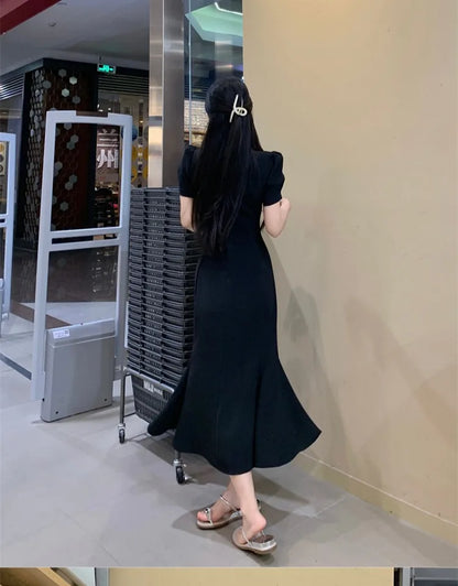 Street Style Summer Dress – Plus Size V-Neck Long Skirt Dress
