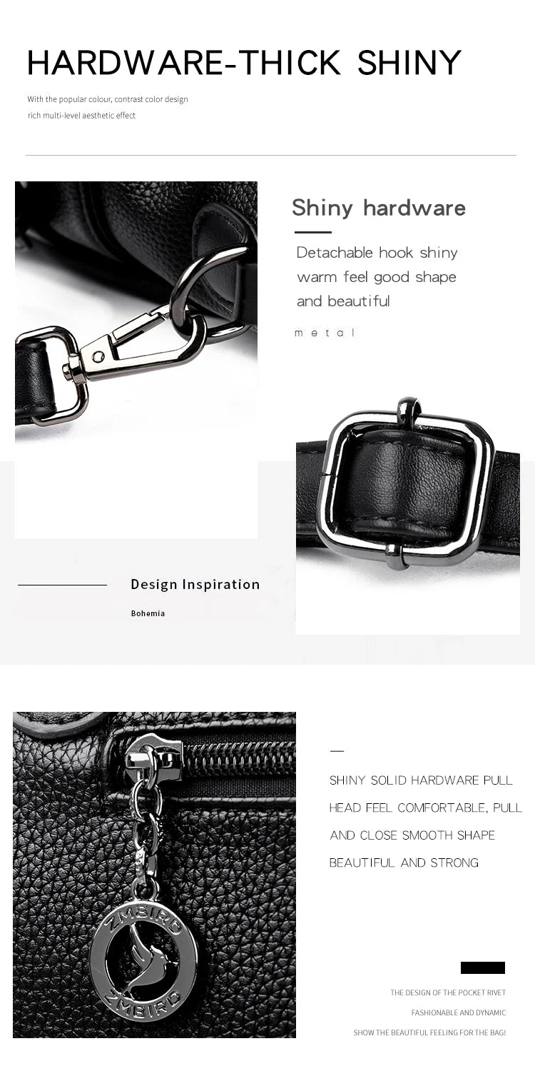 High-Quality Leather Handbag – Soft Shoulder Bag for Women