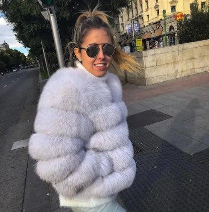 Fashion & Warm – Thick Faux Fur Coat Women’s Winter Wear