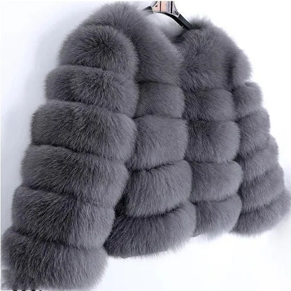Fashion & Warm – Thick Faux Fur Coat Women’s Winter Wear