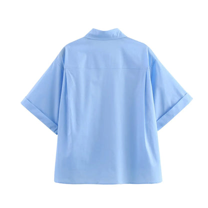 Limited Edition – Slim Fit Casual Poplin Shirt for Women