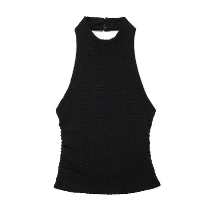 Casual Chic Two-Piece – Halter Top & Straight Pants for Women