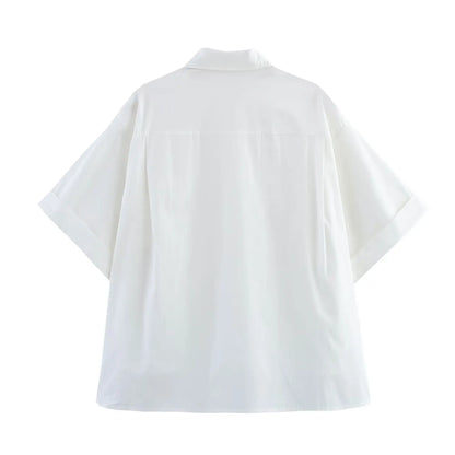 Limited Edition – Slim Fit Casual Poplin Shirt for Women