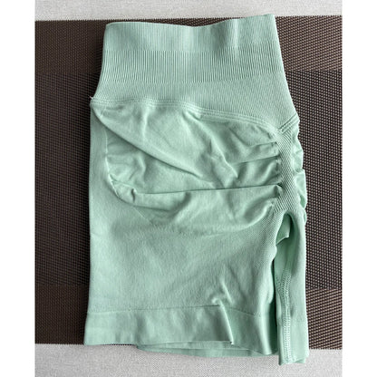 TKITK Shorts Seamless Yoga Pants Women's Fitness Outfits Shark Bite Shorts for Gym Running Cycling Bike Wear Leggings