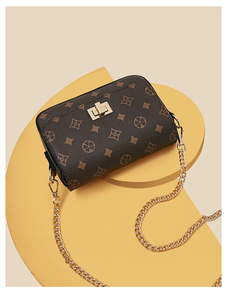 Girls’ Monogram Flap Bag – FOXER Small Crossbody Cellphone Handbag