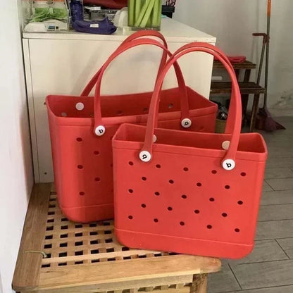 Extra Large Women’s Jelly Tote – Waterproof Beach and Shopping Bag