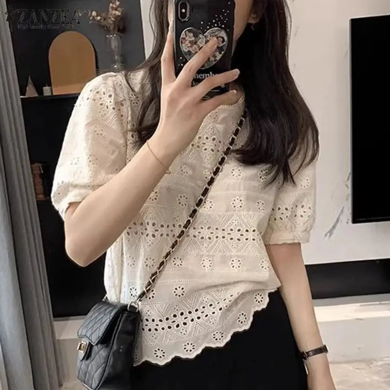 Limited Edition – Stylish Crochet Summer Blouse for Women