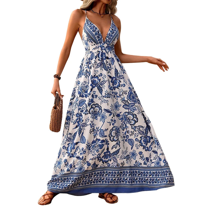 Chic & Comfortable – Women’s Hipster Hawaiian Strap Dress
