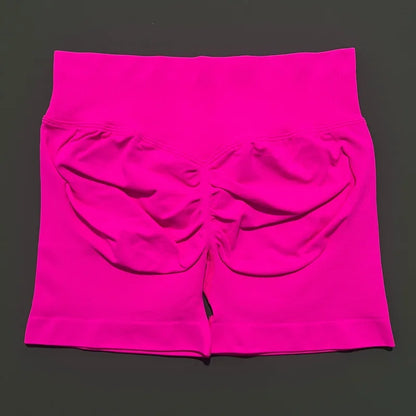 HISTELLO Impacts Shorts 4.5" Women Fitness Sports Biker Shorts Low Waist Gym Short Workout Scrunch Butt Yoga Seamless Leggings