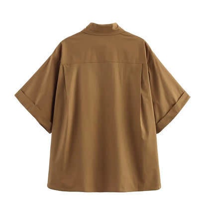 Limited Edition – Slim Fit Casual Poplin Shirt for Women