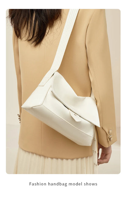 Autumn Winter Women’s Tote Bag – FOXER Simple Split Leather Crossbody Bag