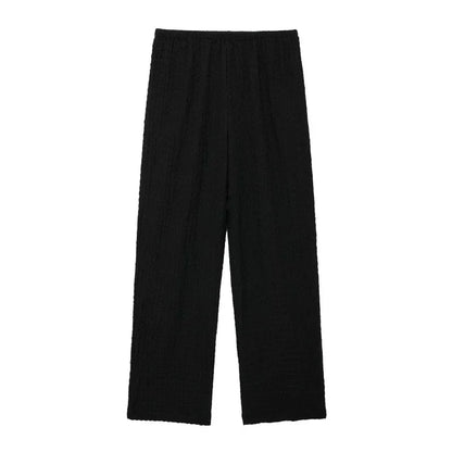 Casual Chic Two-Piece – Halter Top & Straight Pants for Women