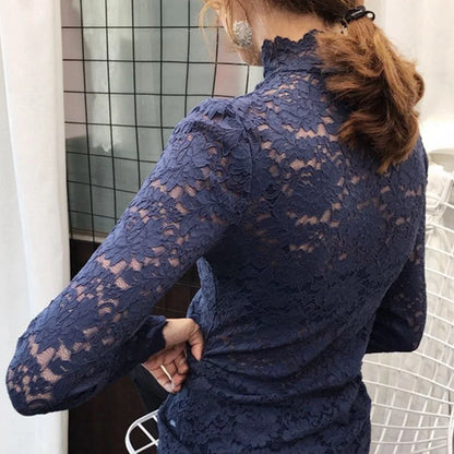 Elegant & Sexy – Floral Lace Petal Sleeve Top for Women