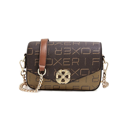 Girls’ Monogram Flap Bag – FOXER Small Crossbody Cellphone Handbag