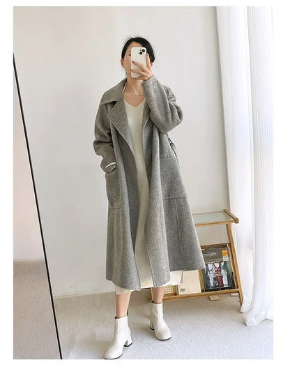 Street Style Winter Dress – Women’s Slim Halter Knit Long Skirt