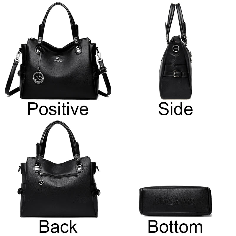 High-Quality Leather Handbag – Soft Shoulder Bag for Women