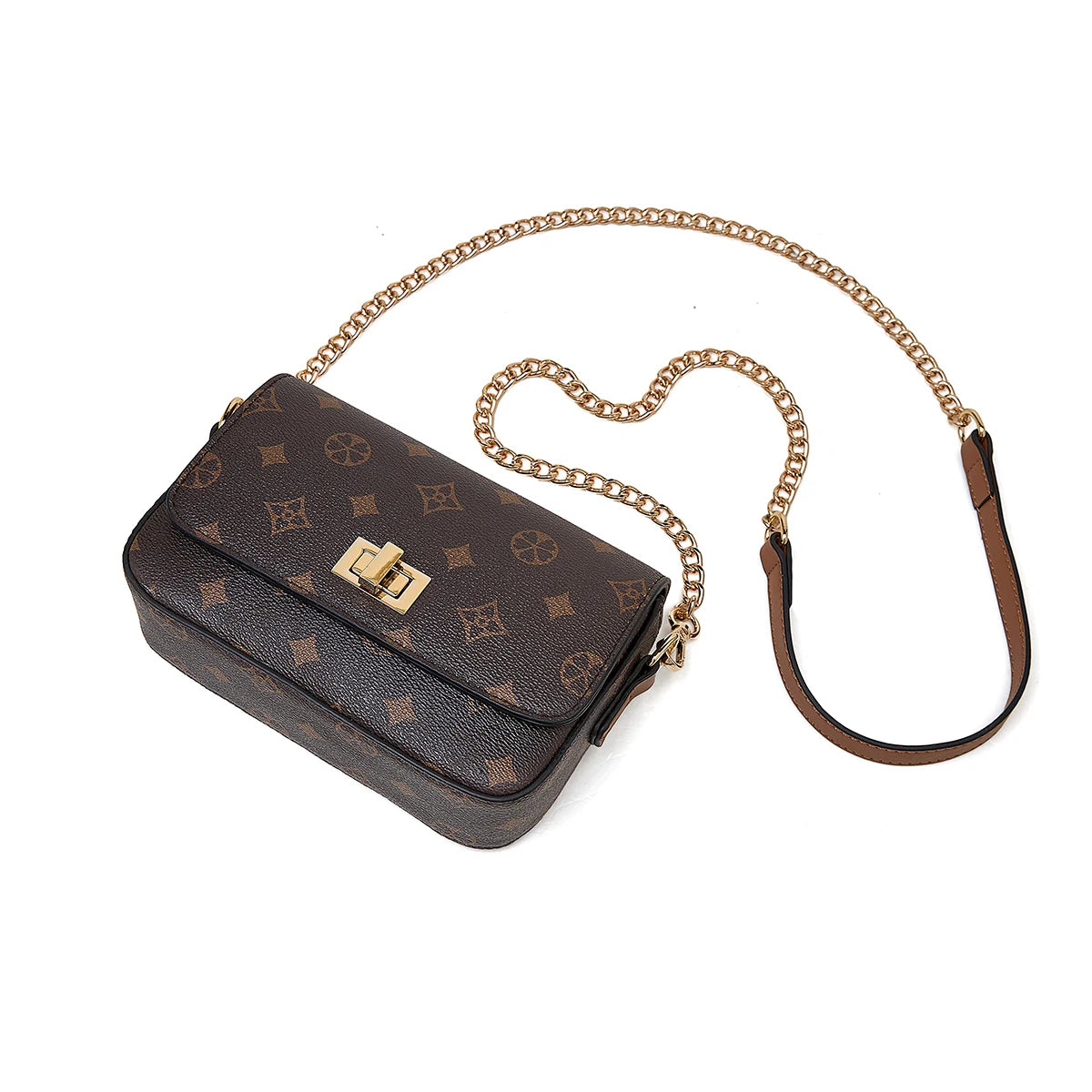 Girls’ Monogram Flap Bag – FOXER Small Crossbody Cellphone Handbag