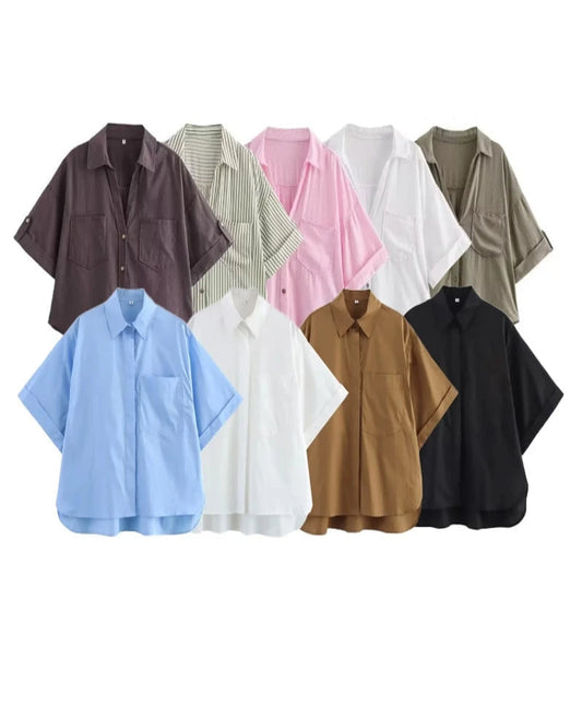 Limited Edition – Slim Fit Casual Poplin Shirt for Women