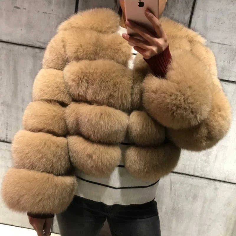 Fashion & Warm – Thick Faux Fur Coat Women’s Winter Wear