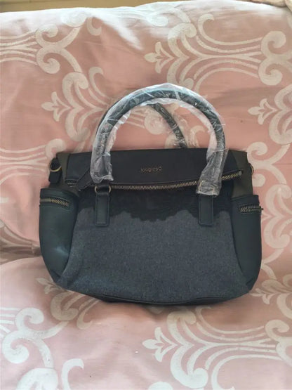 Fashion Embroidery Crossbody Bag – Women’s Single Shoulder Large Tote
