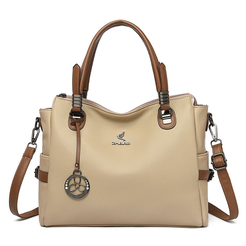 High-Quality Leather Handbag – Soft Shoulder Bag for Women