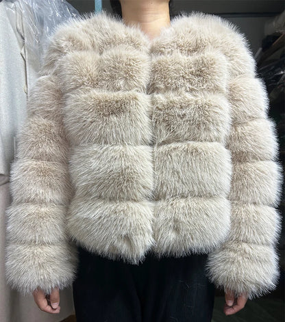 Fashion & Warm – Thick Faux Fur Coat Women’s Winter Wear