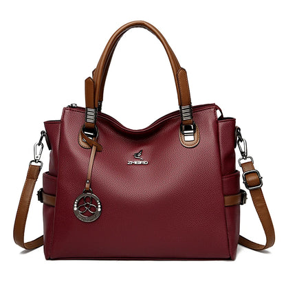 High-Quality Leather Handbag – Soft Shoulder Bag for Women