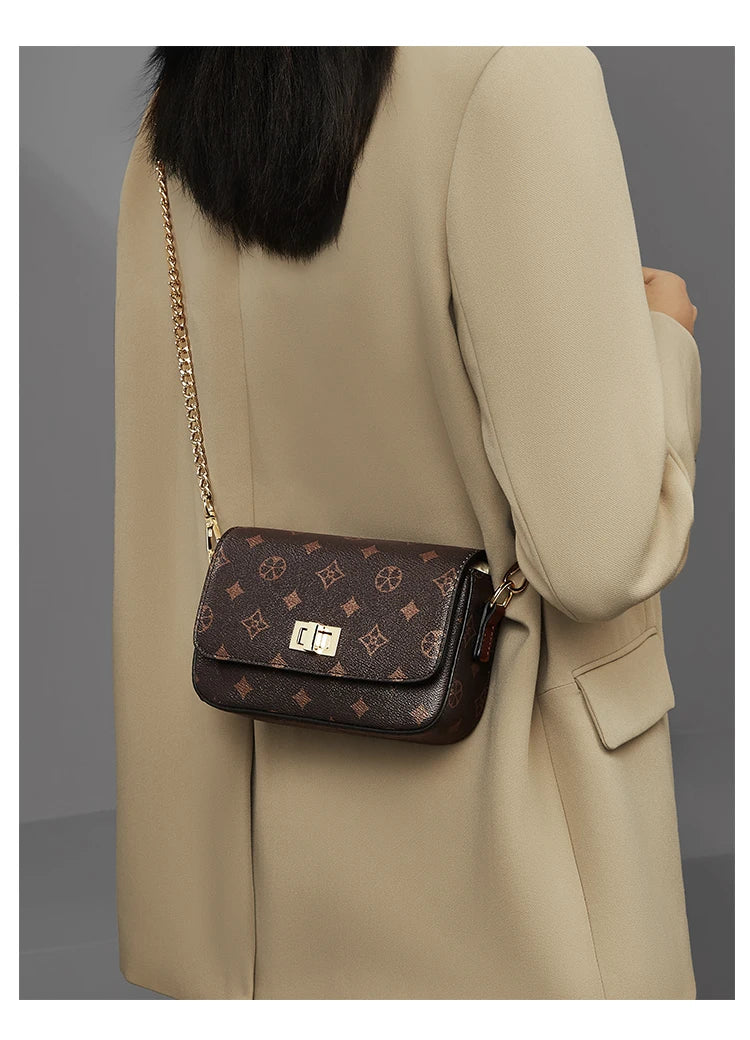 Girls’ Monogram Flap Bag – FOXER Small Crossbody Cellphone Handbag