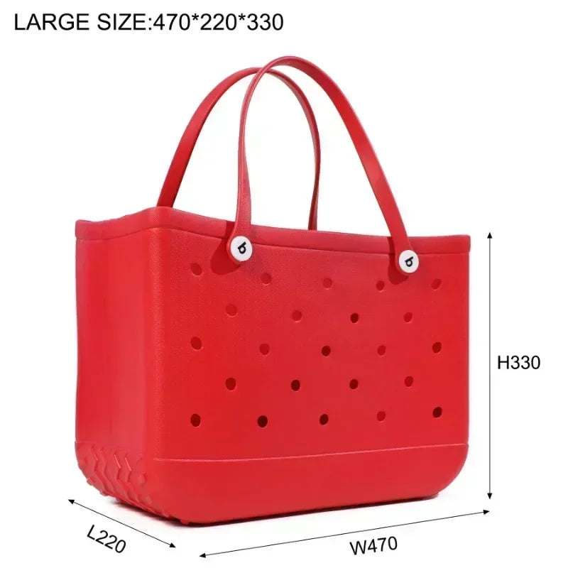 Extra Large Women’s Jelly Tote – Waterproof Beach and Shopping Bag