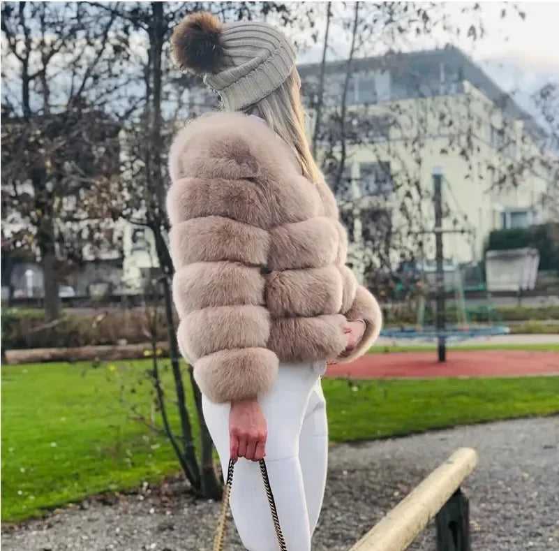 Fashion & Warm – Thick Faux Fur Coat Women’s Winter Wear