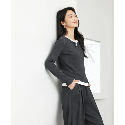 Casual Women’s Tracksuit – VIMLY Two-Piece with Loose Fit Pants