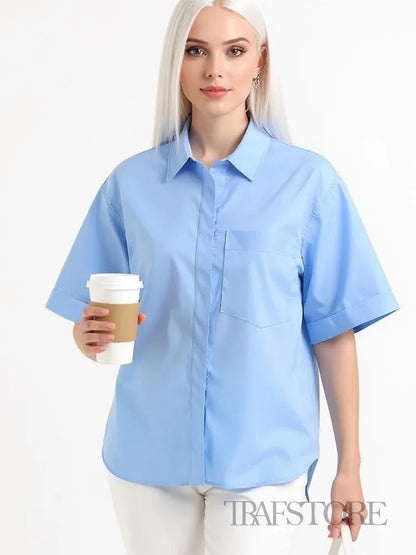 Limited Edition – Slim Fit Casual Poplin Shirt for Women