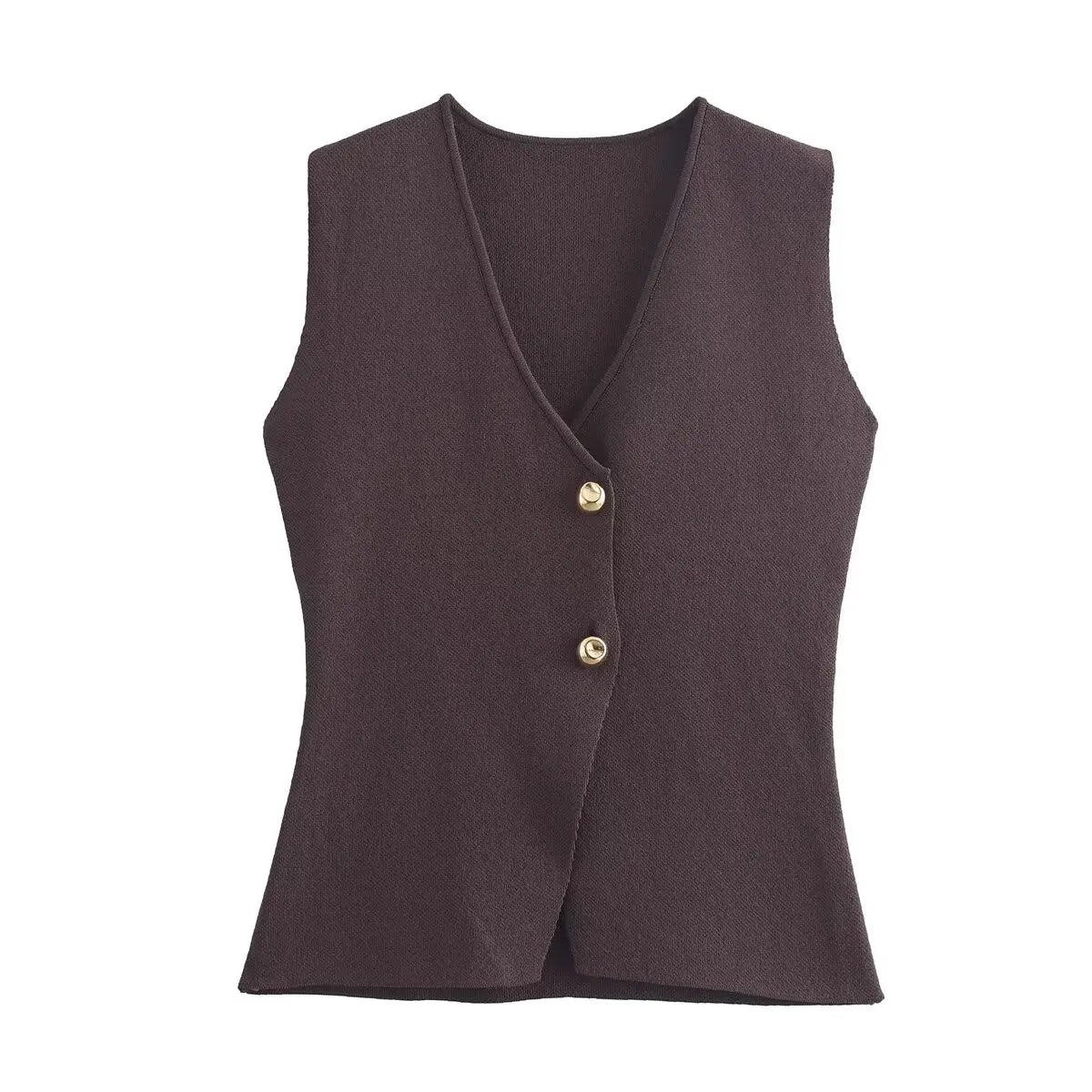 Wine Red Knitted Vest & High Waist Long Skirt – TRAFZA 2025 Women’s Set