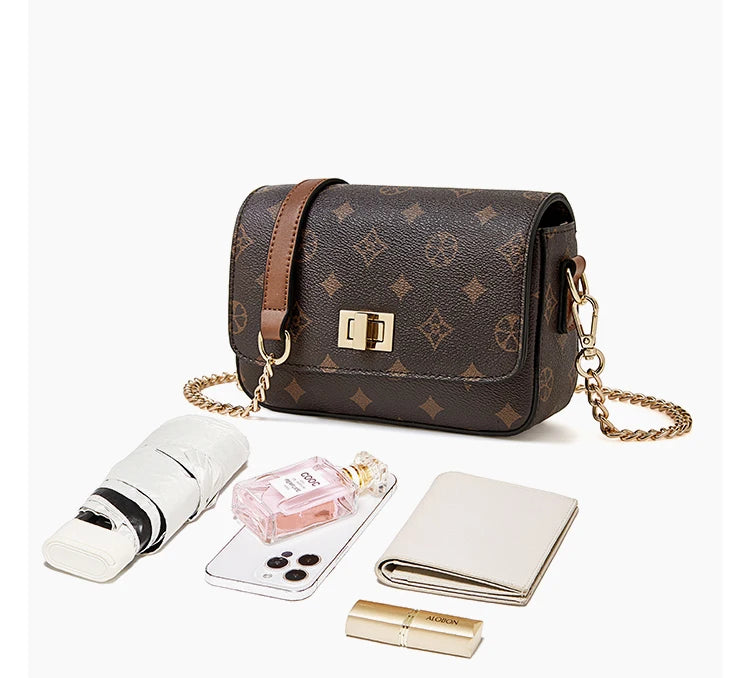 Girls’ Monogram Flap Bag – FOXER Small Crossbody Cellphone Handbag